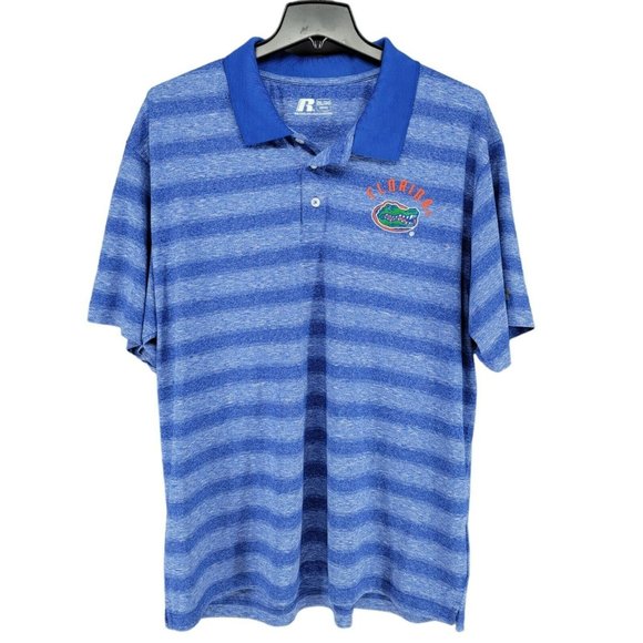 Florida Gators Polo Shirt Adult 2XL XXL Blue Orange Football Mens Embroidered - Picture 3 of 11